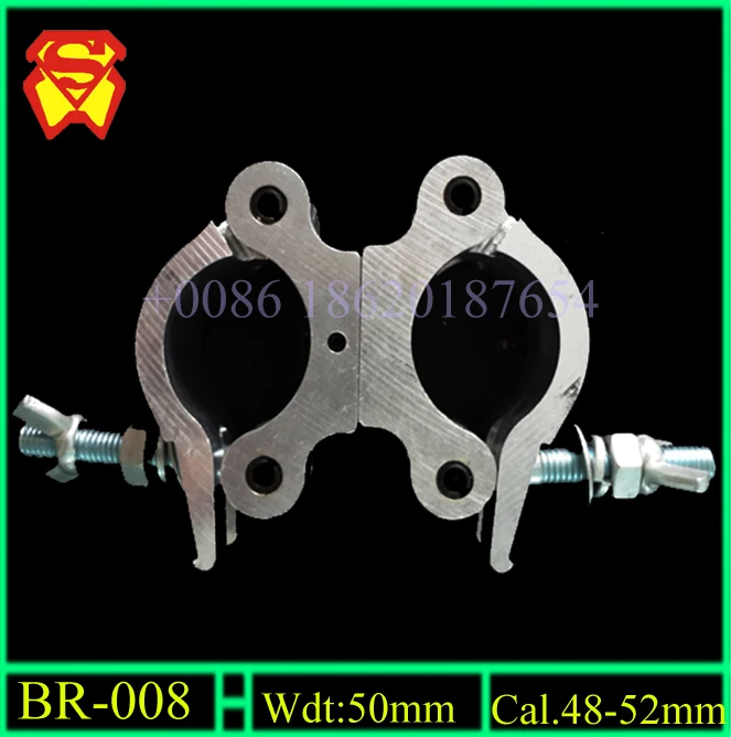 

Aluminum Swivel double clamp for stage truss 50mm tubes