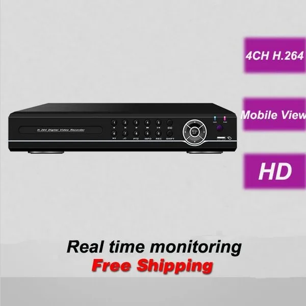 Free shipping best quality 4ch channel HD standardalone DVR digital video recorder CCTV security camera full D1 real time | Безопасность