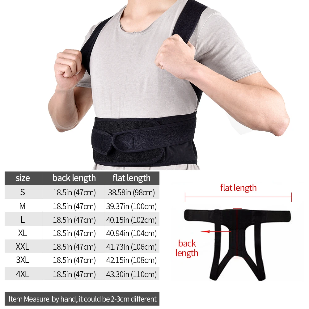 Back Waist Posture Corrector Adjustable Adult Correction Belt Waist Trainer Shoulder Lumbar Brace Spine Support Belt