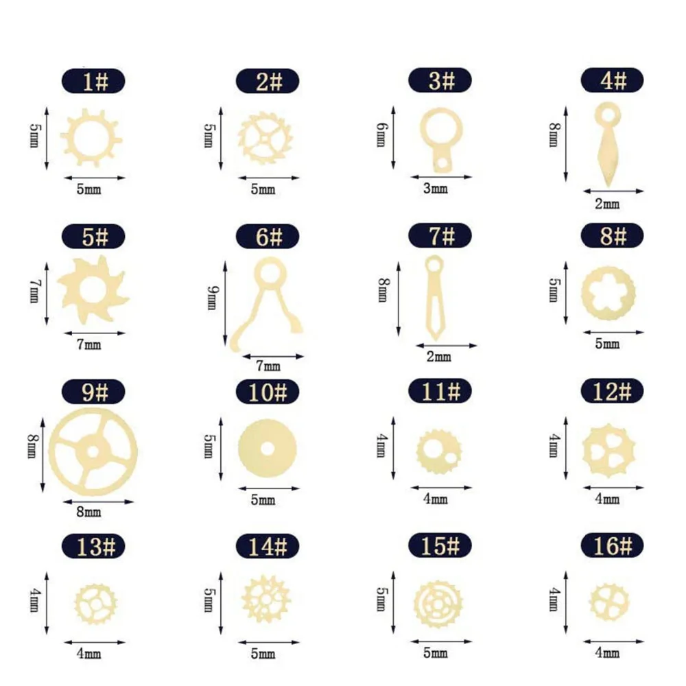 1 коробка украшения для ногтей сплав тонкий лист шестерни дизайн Подвески Аксессуары для ногтей Стразы для ногтей Красота маникюрные принадлежности