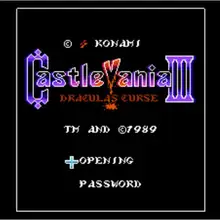 CastleVania 3 Английский игровой Картридж для NES консоли