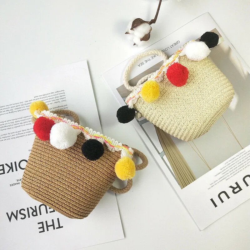 لطيف طفل الطفل شاطئ حقيبة ساع الأطفال الاطفال الفتيات القش حقيبة كتف حقيبة يد لطيف طفل الطفل شاطئ حقيبة ساع الأطفال الاطفال الفتيات القش حقيبة كتف حقيبة يد