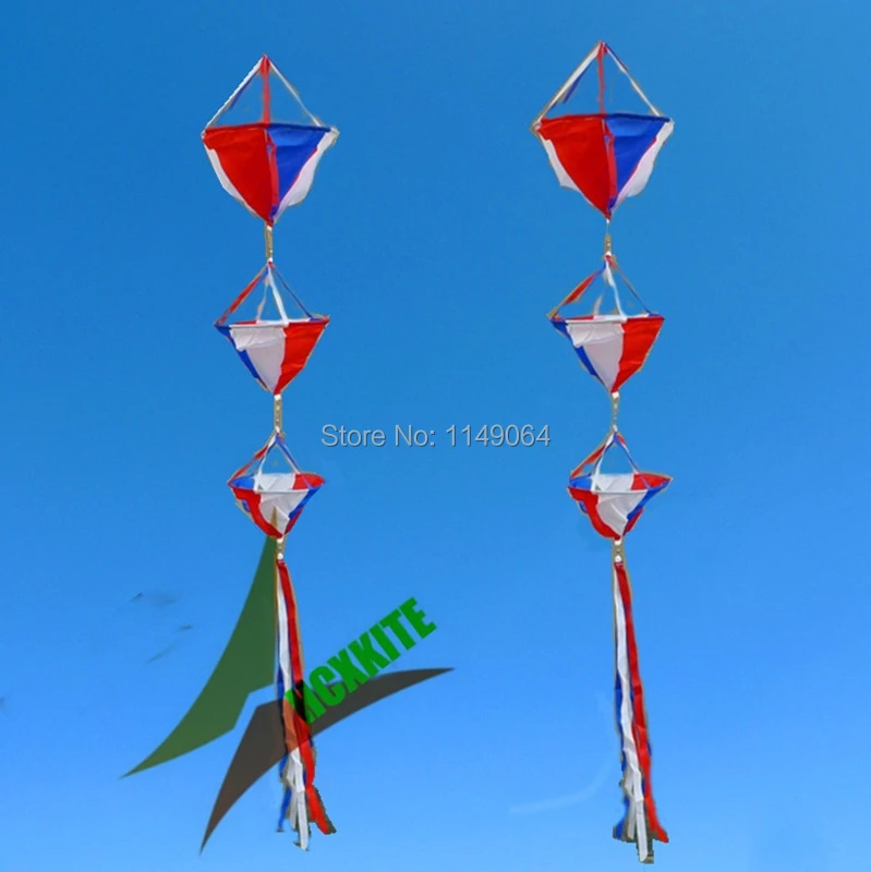 

free shipping high quality three layers kite accessory ripstop nylon fabric kite flying hcxkite factory with handle line power