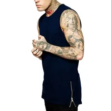 Бодибилдинг мужской летний однотонный спортивный жилет из чистого хлопка чистый большой с открытым носком мужской жилет Повседневный