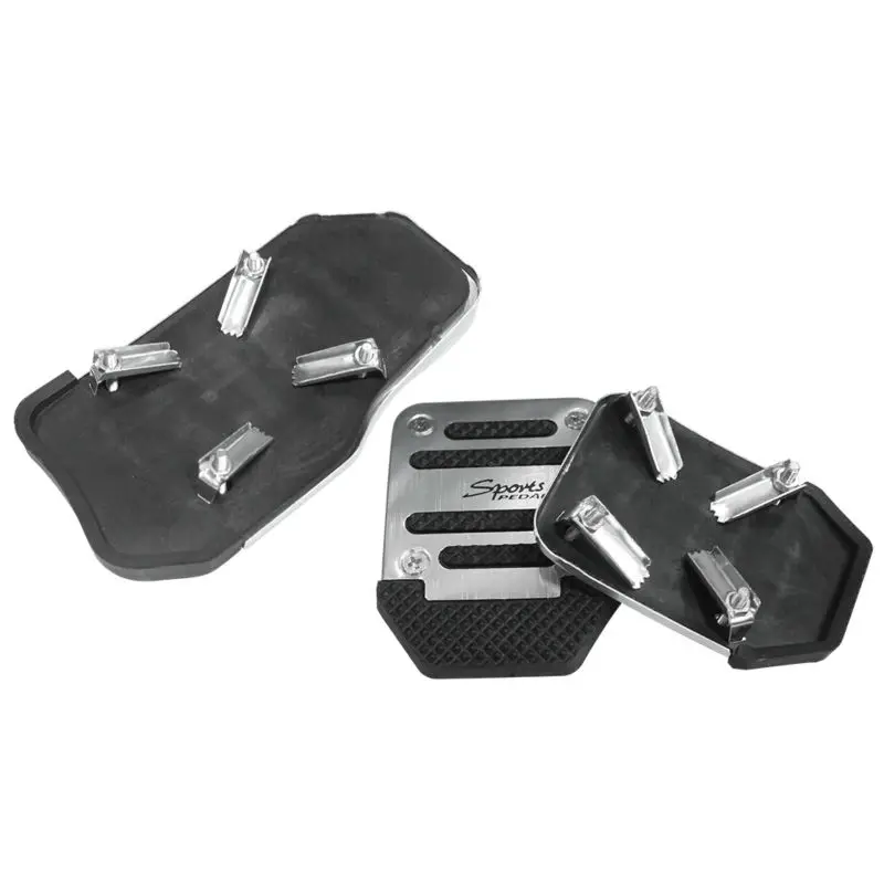 For Universal Sport Car Racing Pedal Plate Brake Pad Covers black Kit