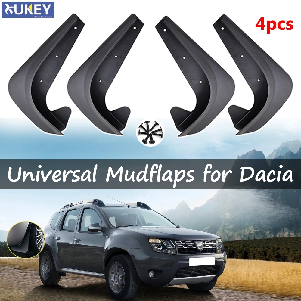 

4pcs Universal Mud Flaps Mudflaps Splash Guards Mudguards Front Rear For Dacia Dokker Duster Lodgy Logan Sandero Stepway Nova