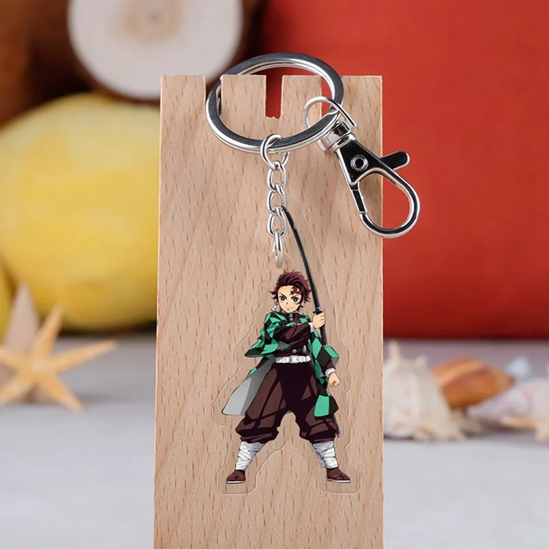 

Anime Demon Slayer: Kimetsu No Yaiba Keychain Cartoon Figure Model Acrylic Key Ring 2019