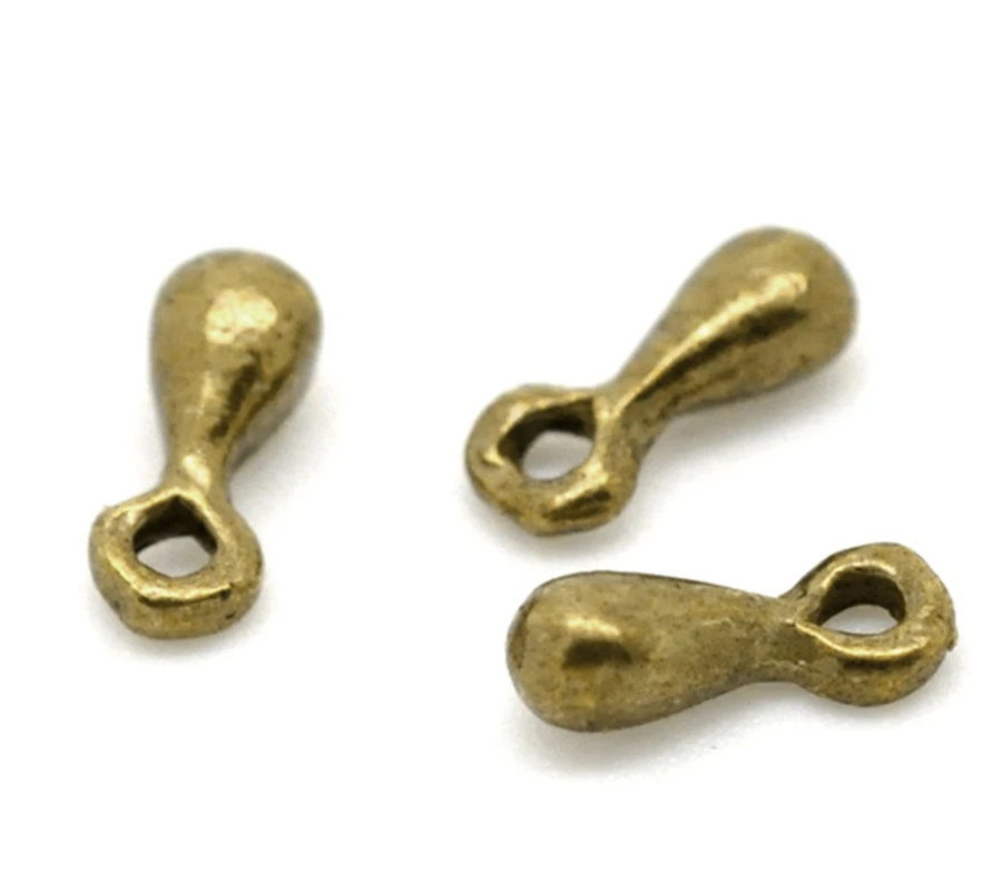

DoreenBeads 200 Bronze Tone Drop Charms Pendants 7x3mm (B15080), yiwu