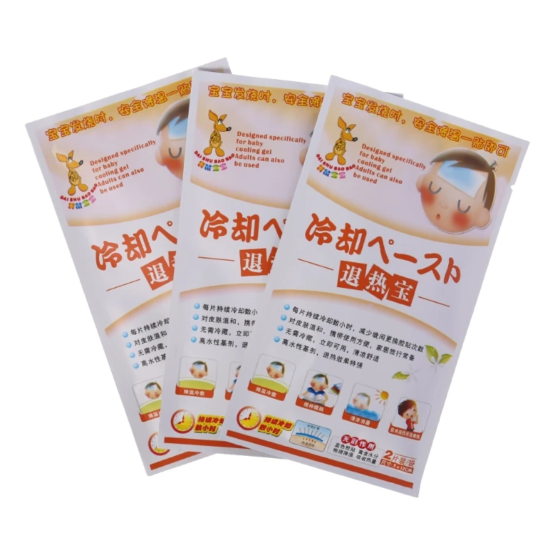 Антипиретическая наклейка для детской температуры охлаждающая гелевая Накладка для ухода за здоровьем для взрослых медицинская охлаждающая подушка