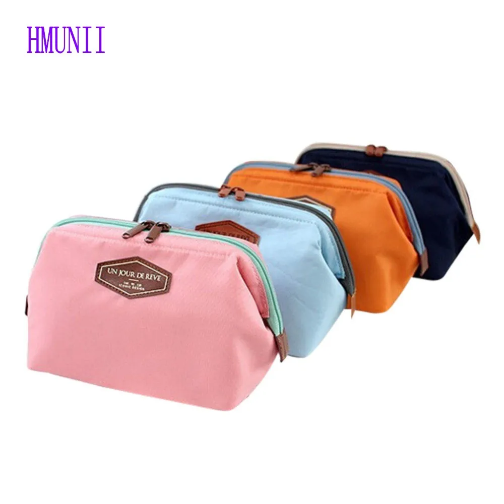 

New Fashion Women Cosmetic Travel Kit Organizer Makeup Bag Lady Small Zipper Cosmetic Bag