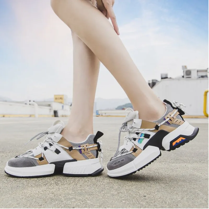 New Chunky Fashion Sneakers Platform Women Thick Sole Ladies Female Chunky Shoes Women Casual Vulcanize Platform Sneakers