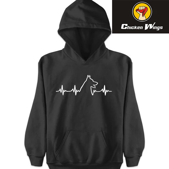

German shepherd heartbeat Hoodie Unisex Hoodie | Dog lovers gift idea gsd hoodie Hoodie Sweatshirt Funny Unisex Hoodie-Z137