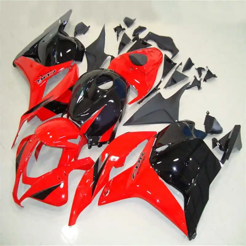 CBR 600 RR черно-красные Обтекатели 09-12 Литье под давлением ABS Полный комплект