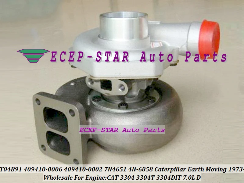 Turbo T04B91 409410 409410-0002 409410-0006 7N4651 4N6858 Turbine For Caterpillar CAT Earth Moving 3304 3304DIT 7.0L (1)