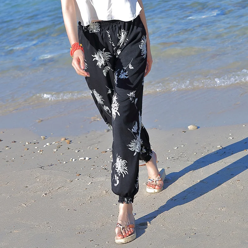 blue beach pants