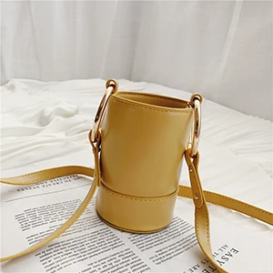 Женские сумки через плечо с широким плечевым ремнем, однотонные маленькие кошельки и сумки из искусственной кожи, новые дизайнерские женские сумки-мессенджеры - Цвет: 8138 Yellow