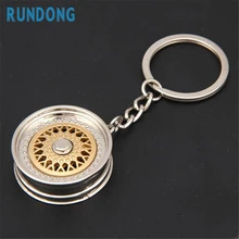 Автомобиль-Стайлинг Популярные творческие Авто металла мини обода колеса шин брелок для ключей