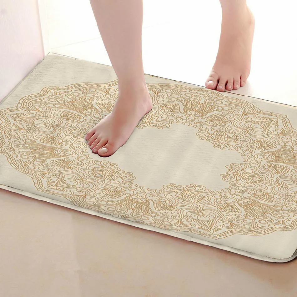 Круглые стильные коврики для улицы, забавные Противоскользящие коврики для ванной, коврики для двери, коврики под входную дверь