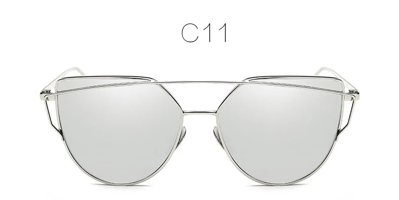 Очки, Золотая оправа, очки с прозрачными линзами, оправа для женщин, оптические кошачьи очки оптика, солнцезащитные очки для женщин - Цвет оправы: C11