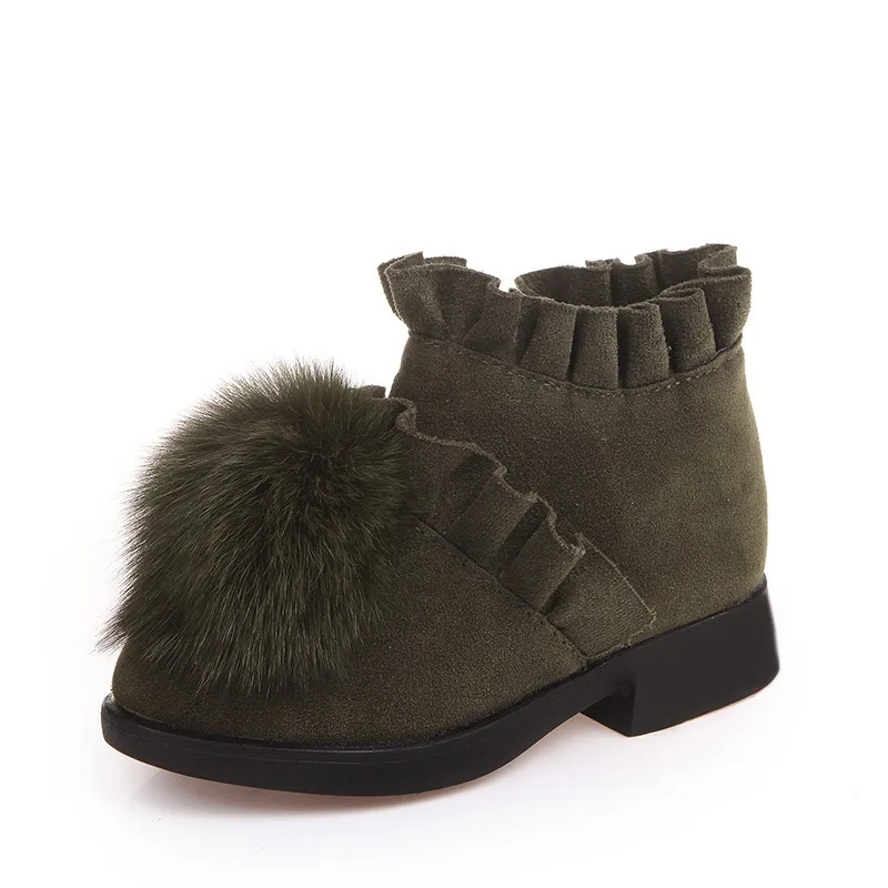 

New girls' winter/winter 2019 warm cotton shoes with velvet
