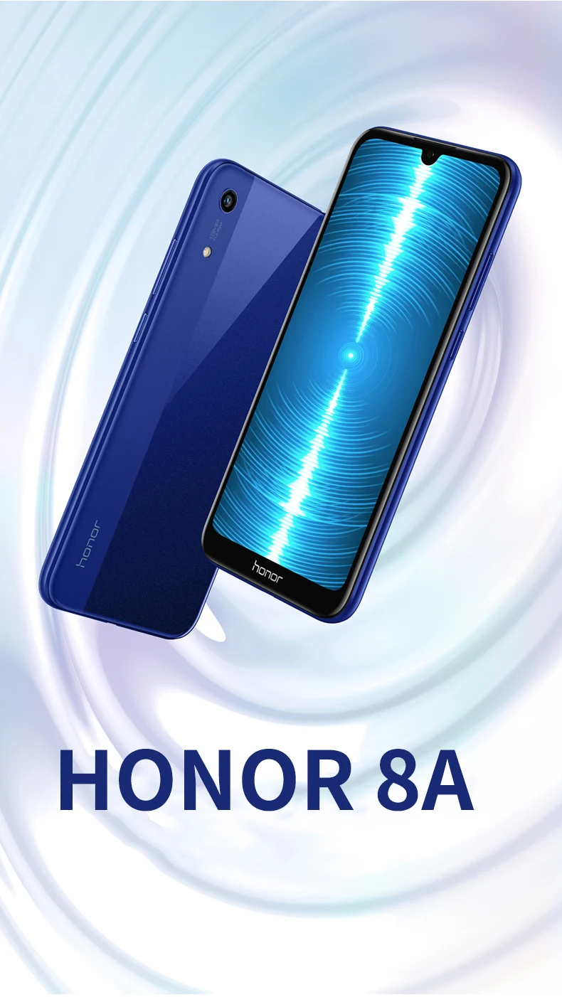 Оригинальная глобальная версия на выбор Honor 8A 6,0" MT6765 Восьмиядерный Android 9 для ухода за лицом ID 3020 мАч 3 слота для карт 4g смартфон