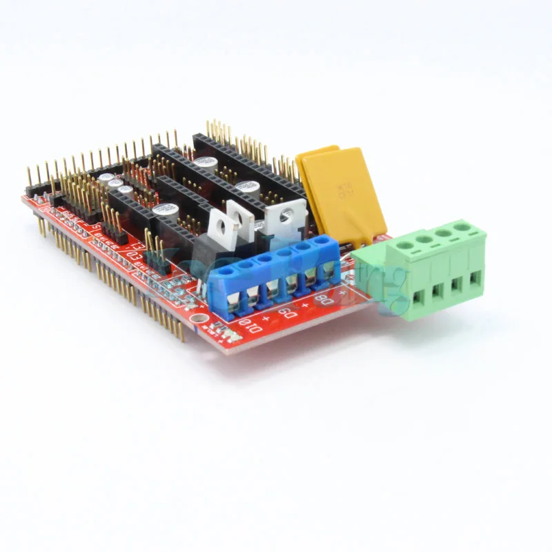 1 шт. Mega 2560 R3 для arduino+ 1 шт. RAMPS 1,4 контроллер+ 5 шт. A4988 шаговый Драйвер+ 3 шт. фиксатор+ 5 шт. радиатор 3d Принтер Комплект