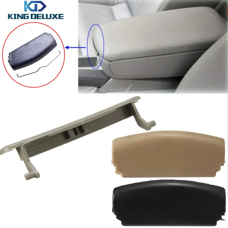 

Black Beige Grey Car Center Console Arm Rest Cover Armrest Lid Latch Clip Catch with Spring For AUDI A4 B6 2002 - 2007 *P67