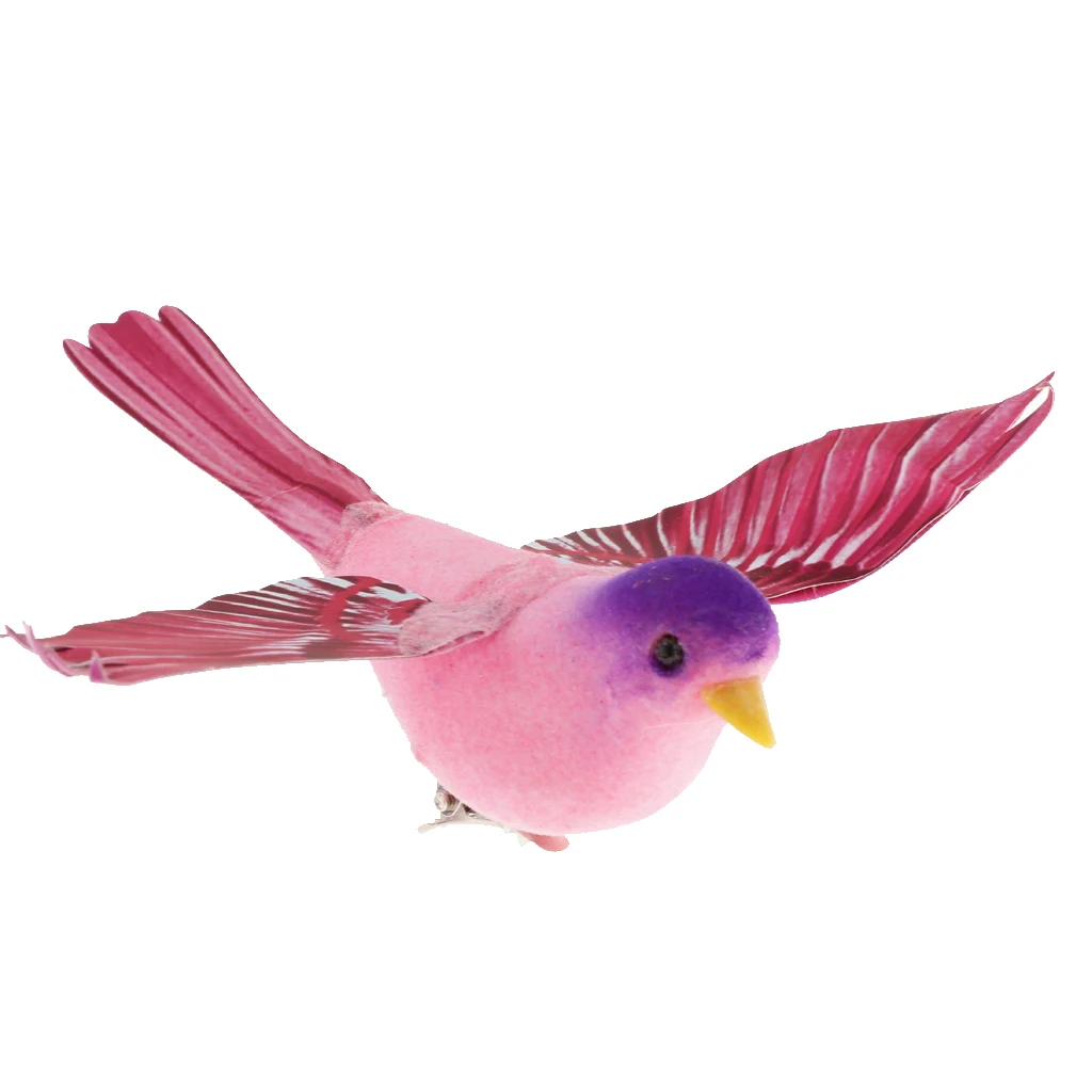 Spreading Winds Artificial Feathered Foam Birds Home Garden Sculptures Wedding Decor Home Garden Decorations