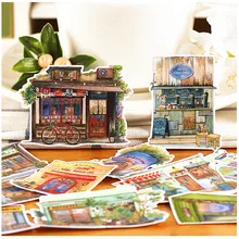 

15pcs Creative Cute Self-made Corner shop Scrapbooking Stickers /Decorative Sticker /DIY Craft Photo Albums/trunk sticker