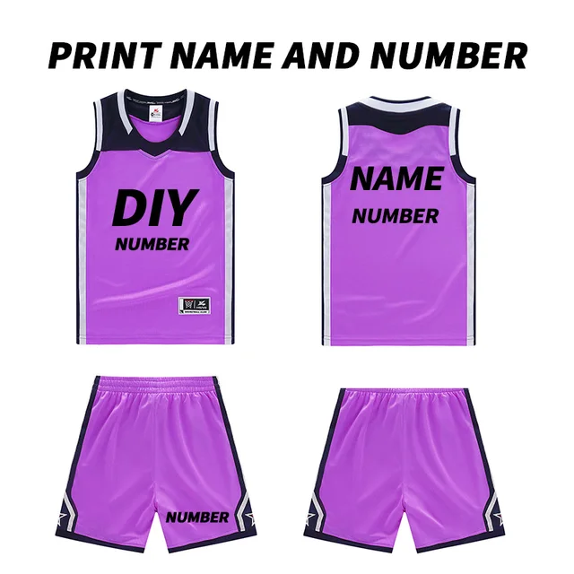 Youth Retro Basketball Jerseys Custom Kids Basketball Clothes