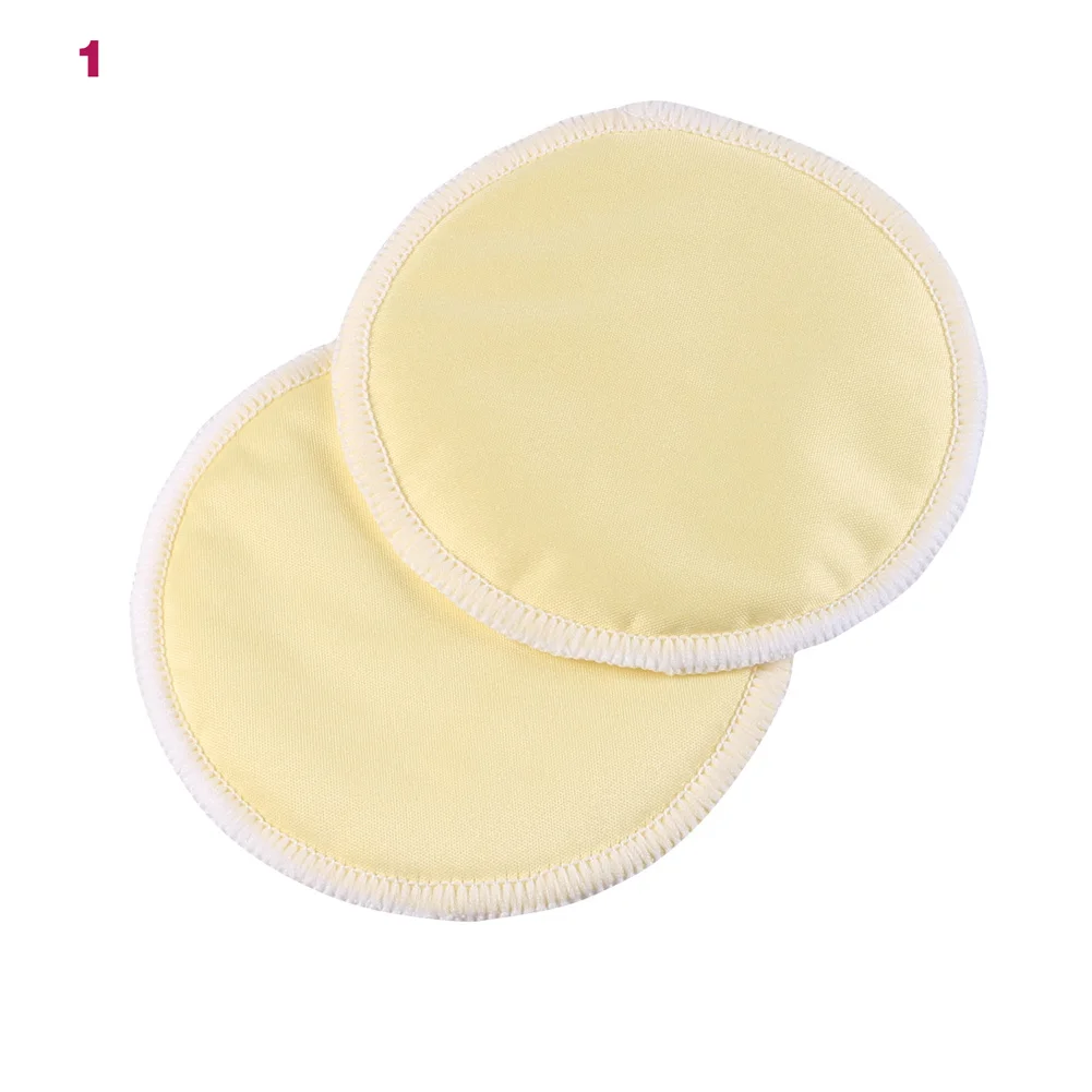 New 10Pcs Mom Bamboo Breast Nursing Pad Waterproof Washable Feeding Reusable 3 Layers Thick Pads VN 68 - Цвет: 1