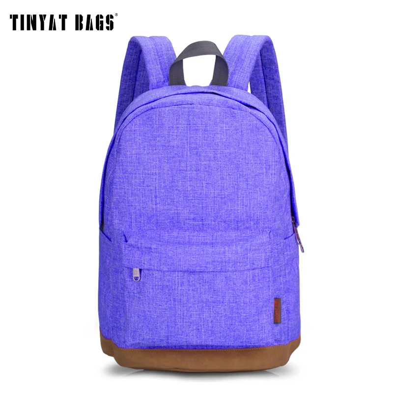 TINYAT Canvas School font b Backpack b font Student Casual Women Men font b backpacks b