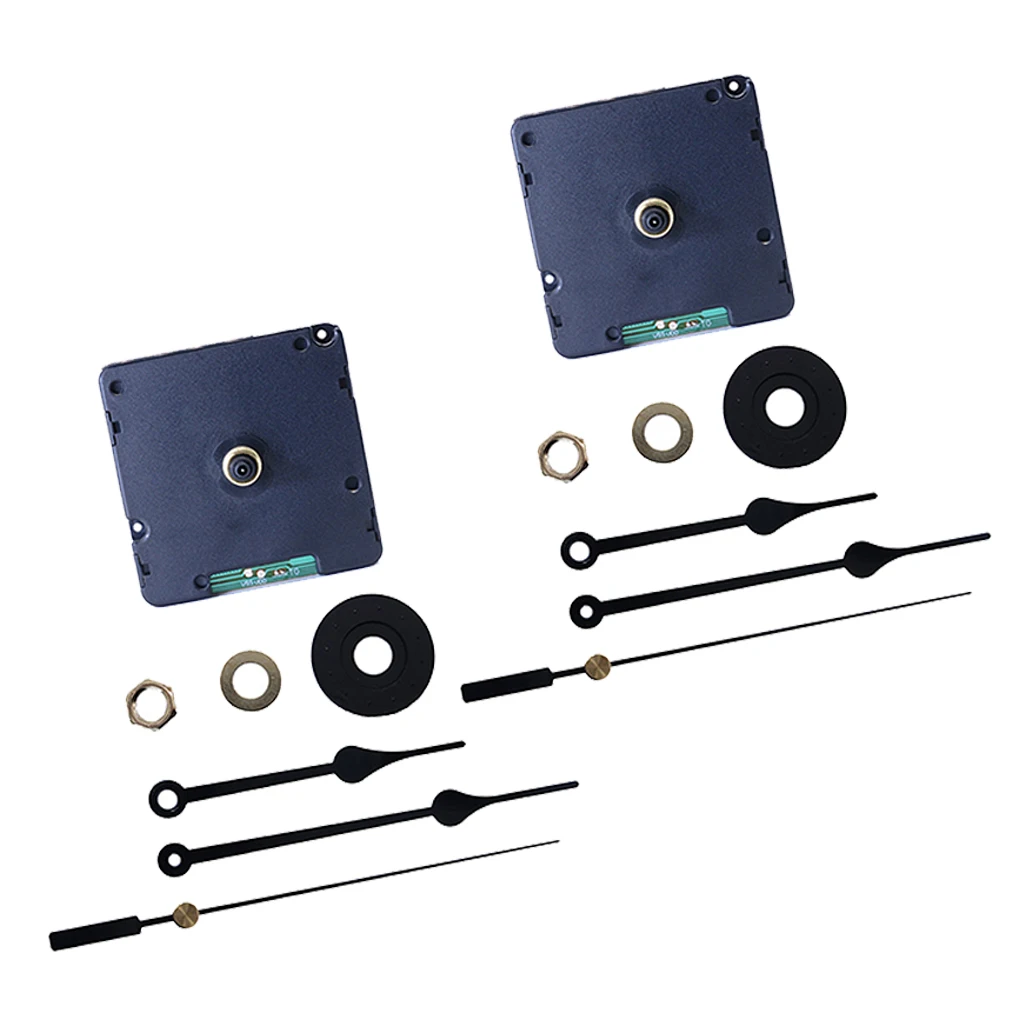 2Pcs HR1688 Axis 14mm Quartz Wall Clock Jump Second Radio Clock Movement DIY