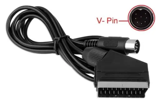 Replacement 1.8M V-pin Scart cable For Sega Megadrive 1 Genesis 1 Master System 1 RGB AV Scart Cable Cables Replacement 1.8M V-pin Scart cable For Sega Megadrive 1 Genesis 1 Master System 1 RGB AV Scart Cable Cables