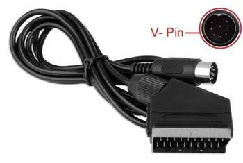 

Replacement 1.8M V-pin Scart cable For Sega Megadrive 1 Genesis 1 Master System 1 RGB AV Scart Cable Cables
