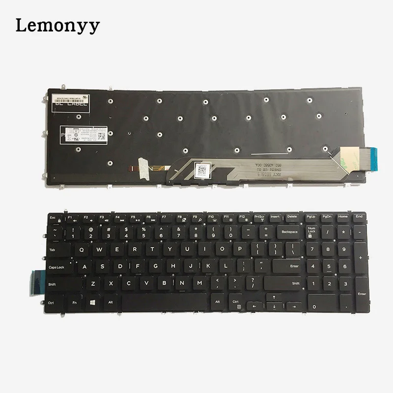  100%  US laptop keyboard for DELL INSPIRON 15 5565 5567 with palmrest upper cover Backlit keyboard