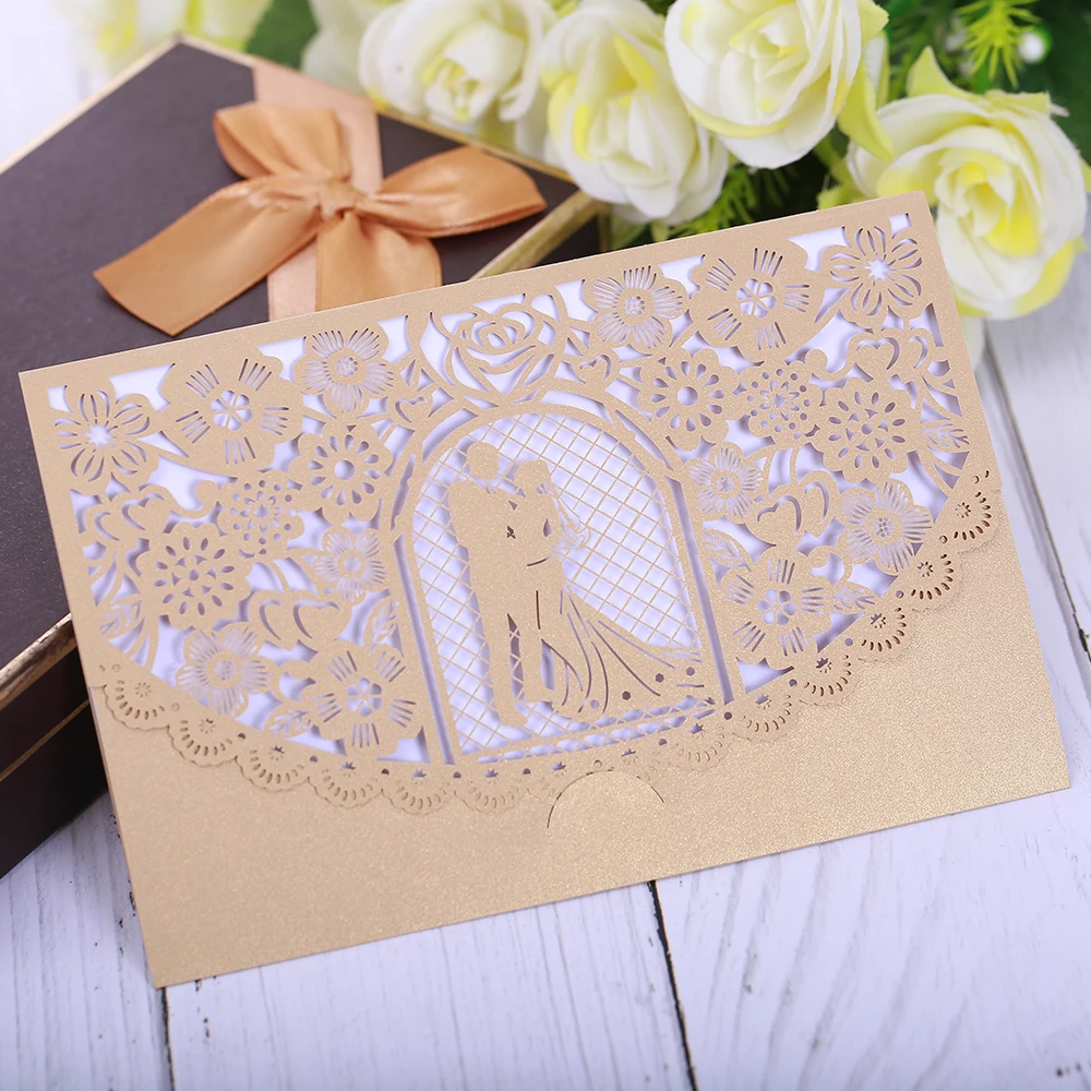 Eleva Романтический mr mrs свадебные пригласительные открытки, креативные кружевные стильные свадебные наклейки, набор свадебных именных карточек