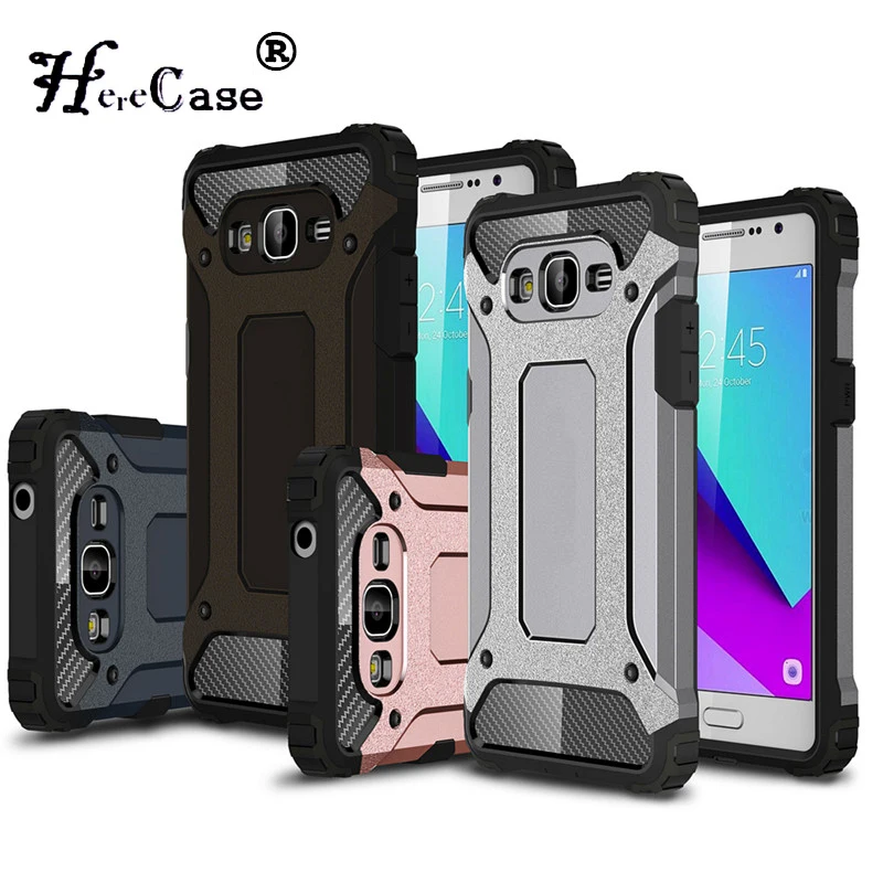 

Strong Hybrid Tough Shockproof Armor Case Cover for SAMSUNG Galaxy J2 Prime G532F Armor TPU Stand Hard Rugged Impact Fundas Capa
