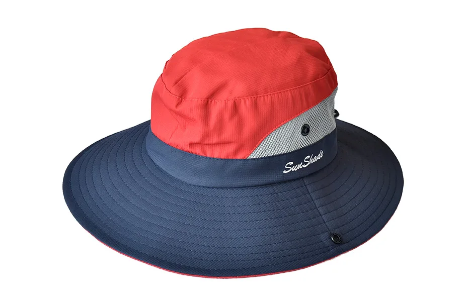 ENJOYFUR, летние солнцезащитные шапки с широкими полями для женщин, для улицы, с защитой от ультрафиолета, конский хвост, складная и дышащая шапка для рыбалки