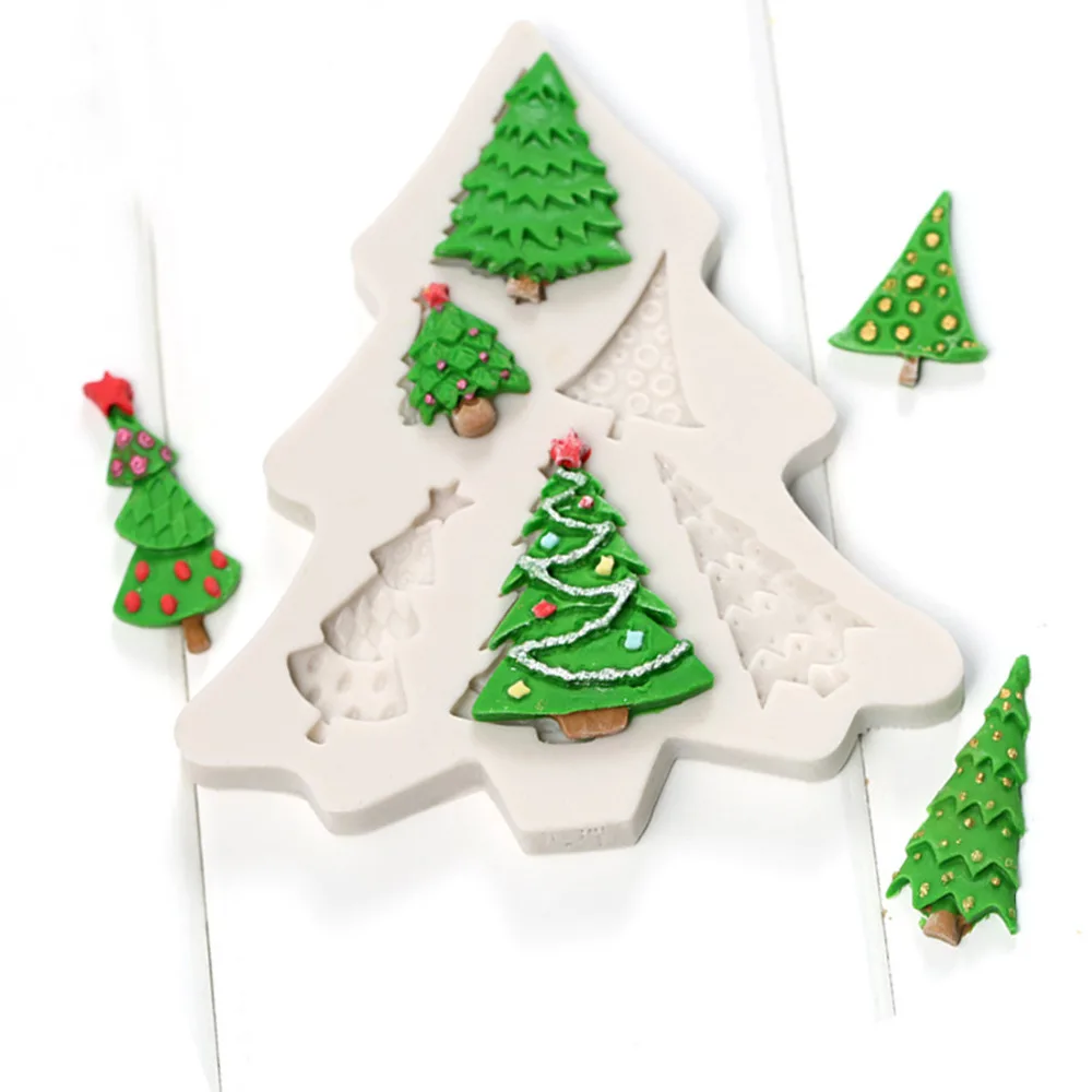 DIY Christmas Tree Shape Silicone Cake Mold,Kitchen Baking Molds For