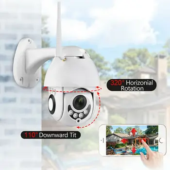 

1080P PTZ IP Camera Wifi Outdoor Speed Dome Wireless Wifi Security Camera Pan Tilt 4X Digital Zoom Network CCTV Surveillance