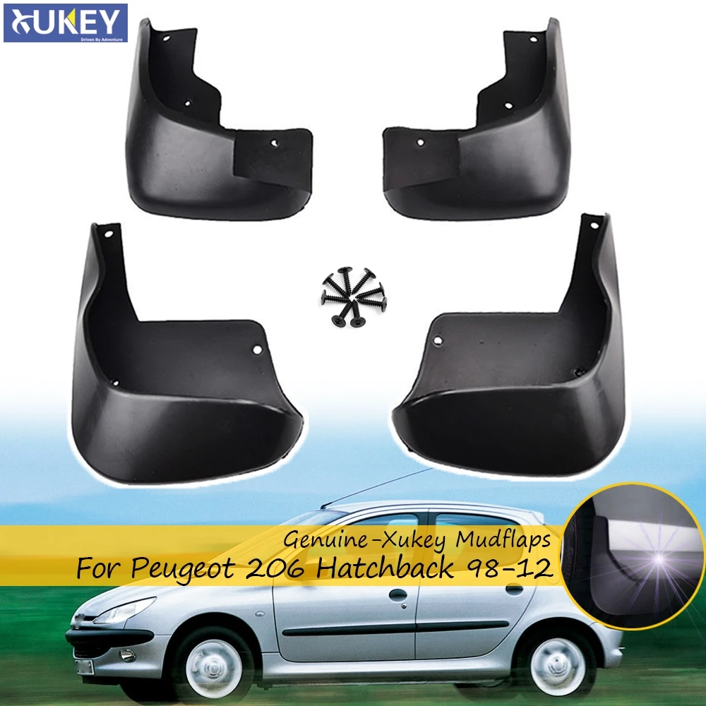 Комплект автомобильных брызговиков для Peugeot 206 хэтчбек 98 12 брызговики 2003 2009 2004 2005