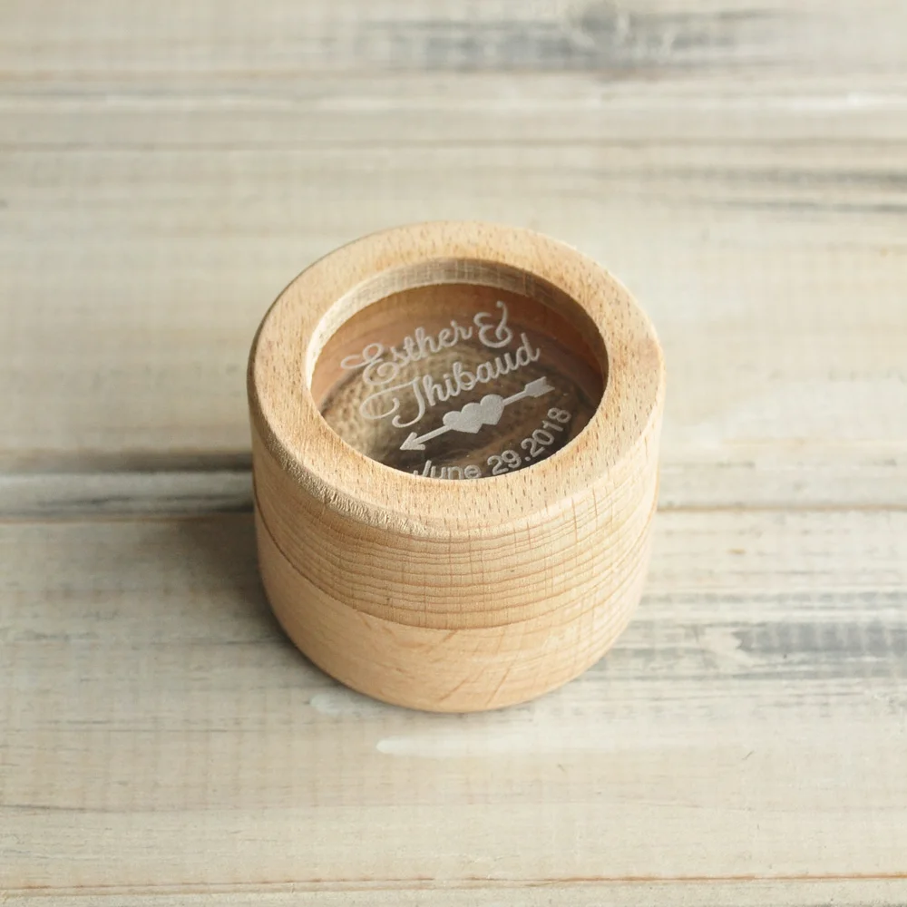 Custom Ring Bearer Box Personalized Wedding Wooden Holder Rustic Decor Customized Gifts | Дом и сад