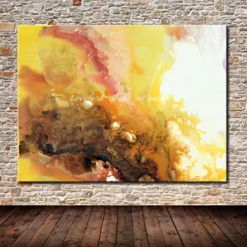 

100% Hand-Painted Modern Abstract Canvas Oil Painting Wall Art Pictures For Living Room Home Decoration No Framed Pictures Gift