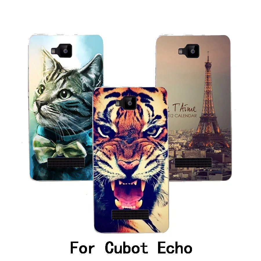 diy painting colored case cover For Cubot  Echo 5.0 Inch Unlocked Smartphone Android 6.0  animal skin shell cover case