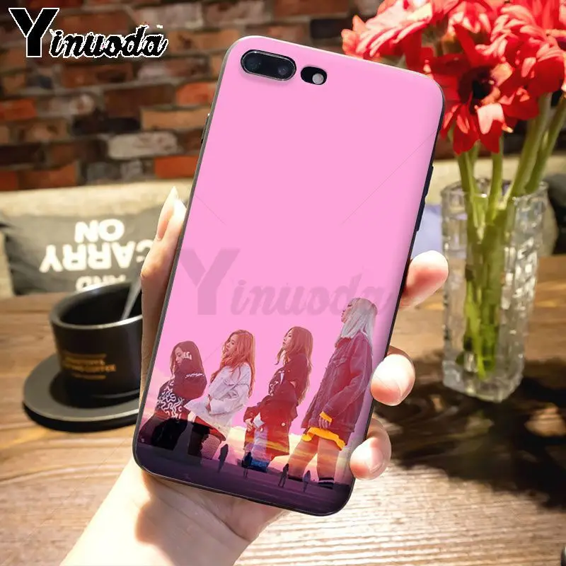 Yinuoda чехол для iphone 11 11pro max funda черный розовый черный k-pop kpop girl group чехол для телефона для iphone 8 7 6 6S Plus X XS MAX XR 5 5S SE 5C Чехол - Цвет: 3