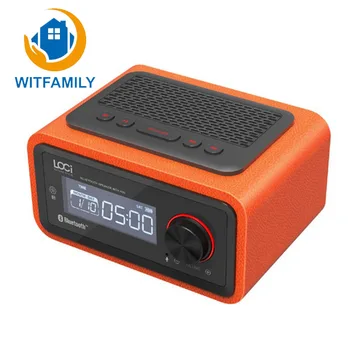 

Wireless Free Alarm Setting FM Radio Function Bluetooth Plug-in Speaker Portable Multimedia Small Stereo Subwoofer Mini Clock