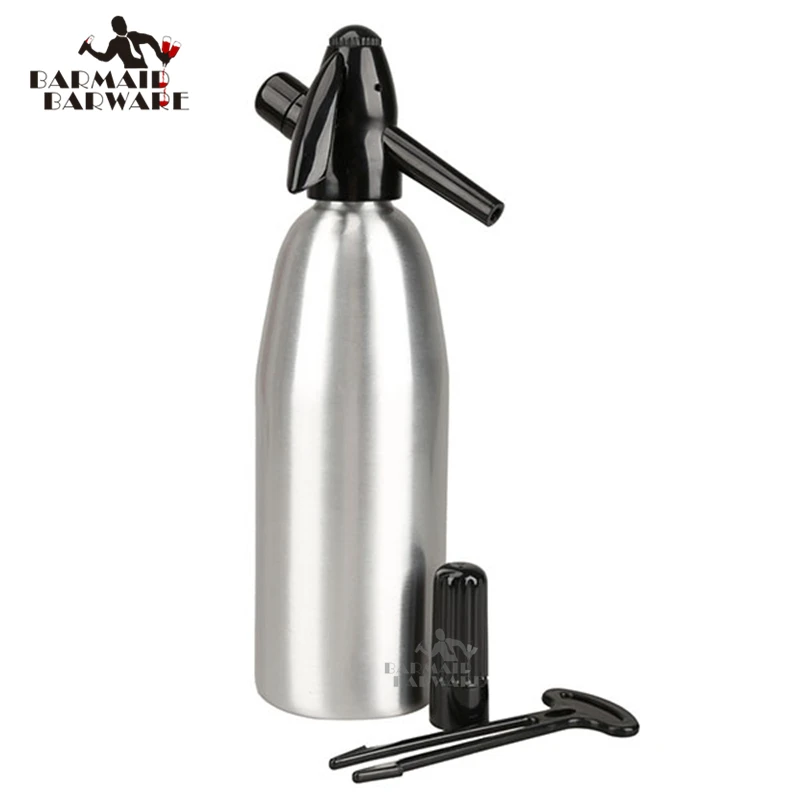 Soda Siphon Wine Making 1Ltr-Make Sparkling Water for Mojitos,Gin Fizz Cocktail and Wine Spritzer