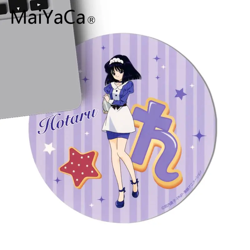 Maiyaca sailor moon Аниме airl DIY дизайн игровой с узором круглый коврик для мыши игровая мышь подкладка для коврика для ПК ноутбук для геймеров Настольный коврик - Цвет: 20x20cm