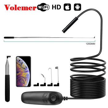 

Volemer HD1200P Wifi Endoscope LED adjustable light 70 degree Wide Angle Borescope Camera IOS Android Multifunctional Endoscopio